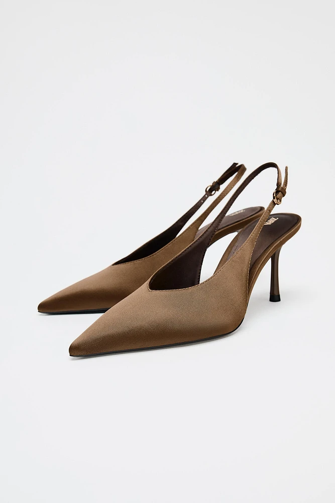 SATIN FINISH HEELS