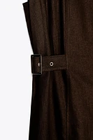 LINEN MIDI DRESS