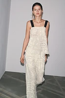 ZW COLLECTION PATCHWORK EMBROIDERED PANTS