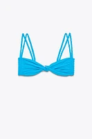DOUBLE BRAIDED STRAP BIKINI TOP