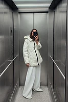 HOODED QUILTED JACKET