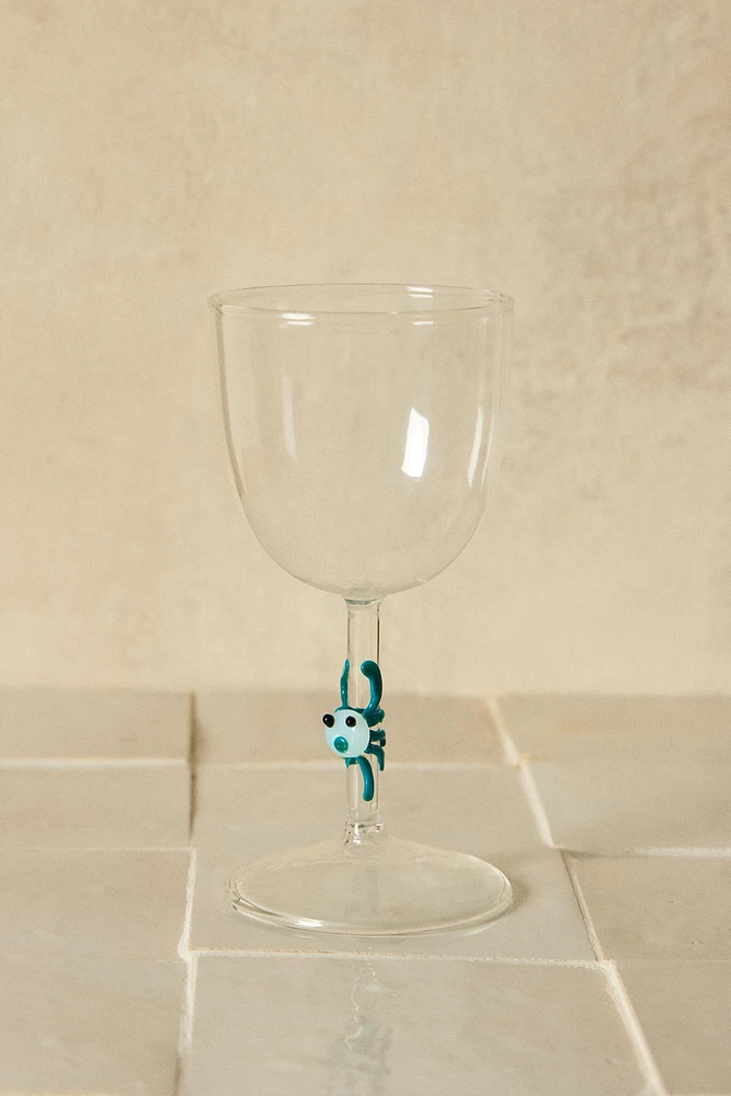 BOROSILICATE GLASS WITH SEA ANIMAL