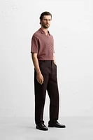 POLO JACQUARD RAYURES