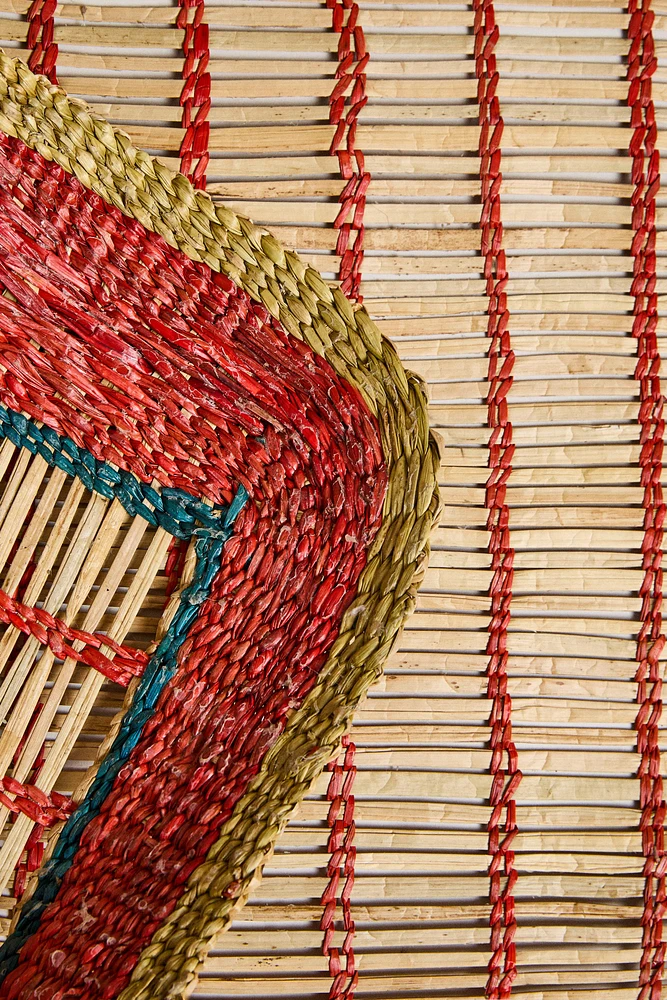 WOVEN STRAW RUNNER RUG