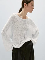 Pantalon palazzo fluide à pinces