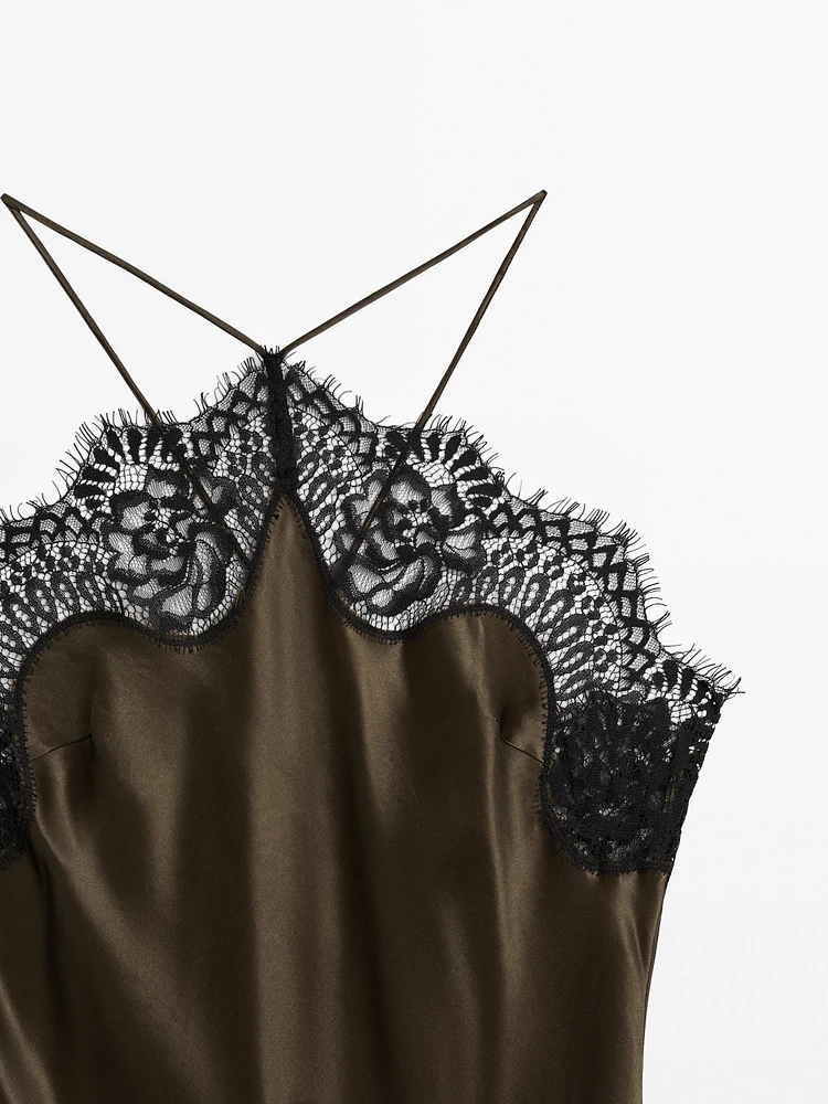 Satin camisole dress - Studio