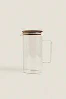 BOROSILICATE GLASS PITCHER WITH LID