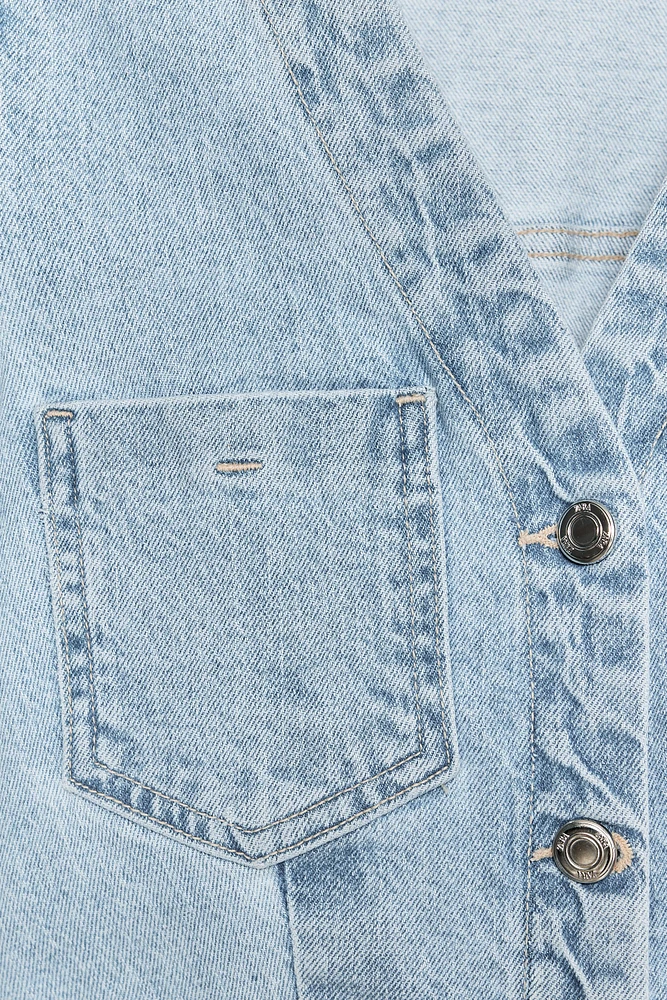 ROBE EN JEAN Z1975 COURTE À MANCHES COURTES