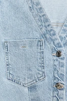 ROBE EN JEAN Z1975 COURTE À MANCHES COURTES