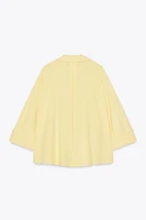 CHEMISE À MANCHES LARGES AVEC LIN