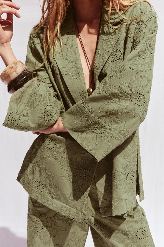 BLAZER BRODÉ PERFORÉ