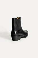 POINTED-TOE LEATH ANKLE BOOTS 50TH ANNIVERSARY