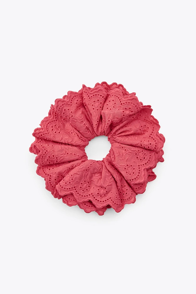MAXI CHOUCHOU EN COTON BRODÉ