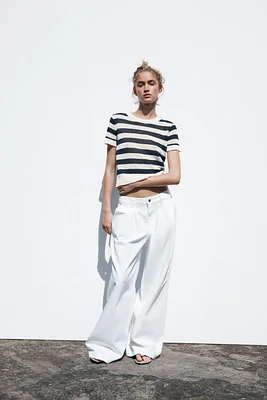STRIPED KNIT TOP