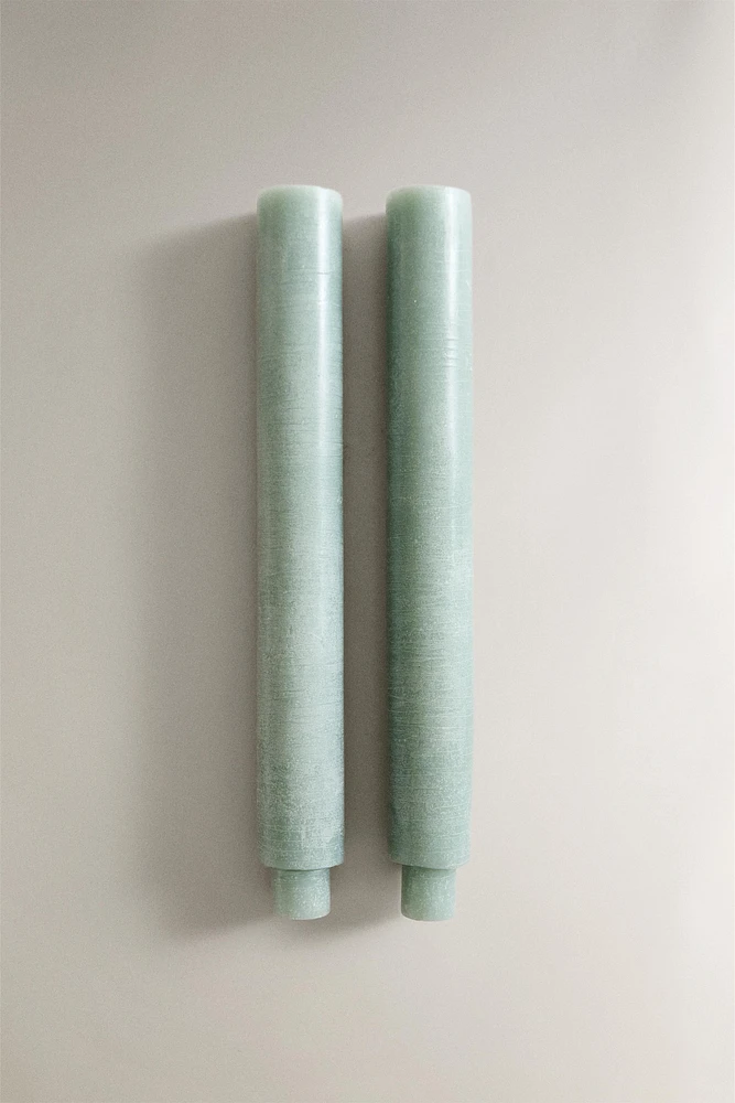 SET OF DECORATIVE STRAIGHT TAPER CANDLES (SET 2)