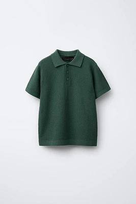BASIC KNIT POLO SHIRT