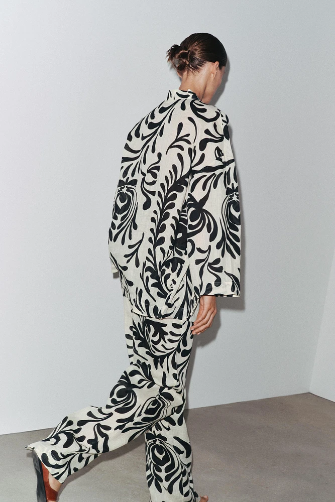 PANTALON IMPRIMÉ RAMIE ZW COLLECTION