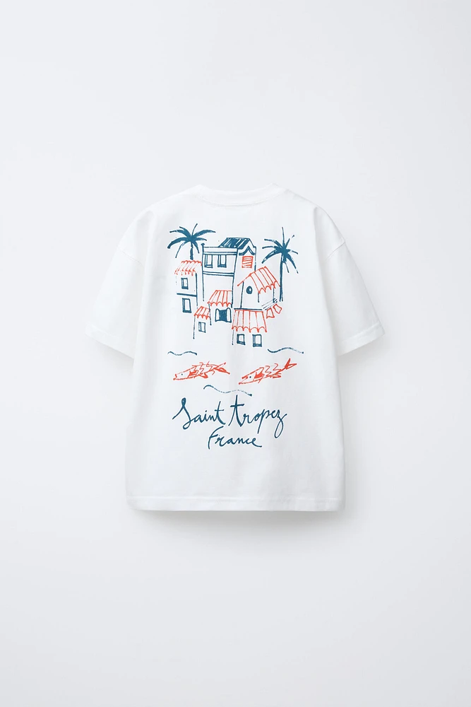 EMBROIDERED TEXT T-SHIRT