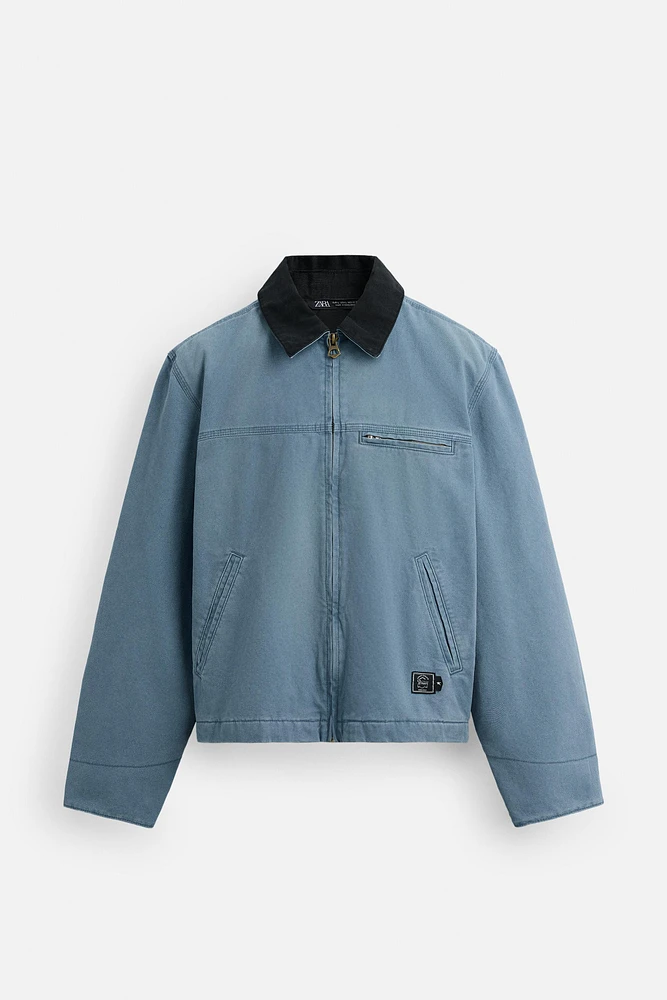 BLOUSON MATELASSÉ DÉLAVÉ