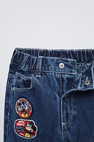 MICKEY MOUSE © DISNEY PATCHES BAGGY JEANS