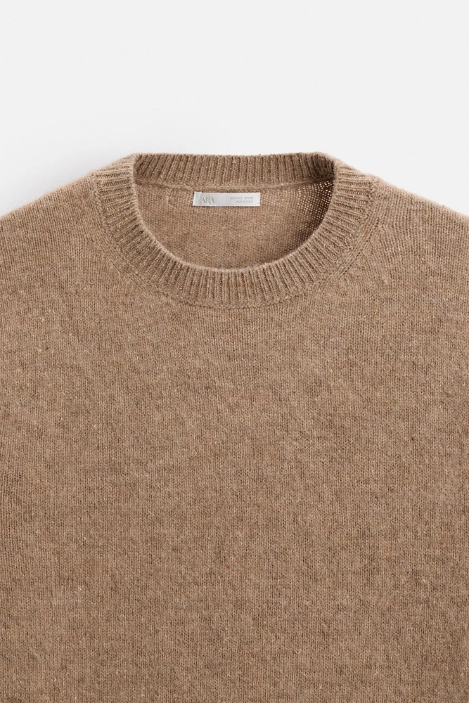 BRUSHED WOOL SWEATER