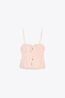 LINEN ELASTIC TOP