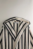 PEIGNOIR JACQUARD GÉOMÉTRIQUE