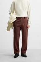 TWILL STRUCTURED PANTS