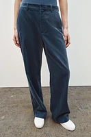 STRAIGHT LEG CORDUROY PANTS ZW COLLECTION