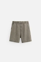 WASHED TEXTURED SHORTS