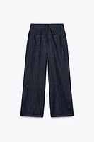 WIDE LEG PANTS WITH DARTS