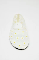 FLORAL MESH BALLET FLATS