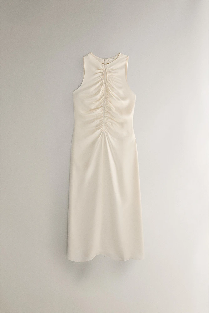 CHEMISE DE NUIT SOIE FRONCÉE