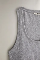 RIBBED COTTON TOP