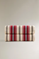 STRIPED COTTON BLANKET
