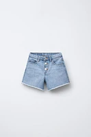 HEART POCKET DENIM SHORTS