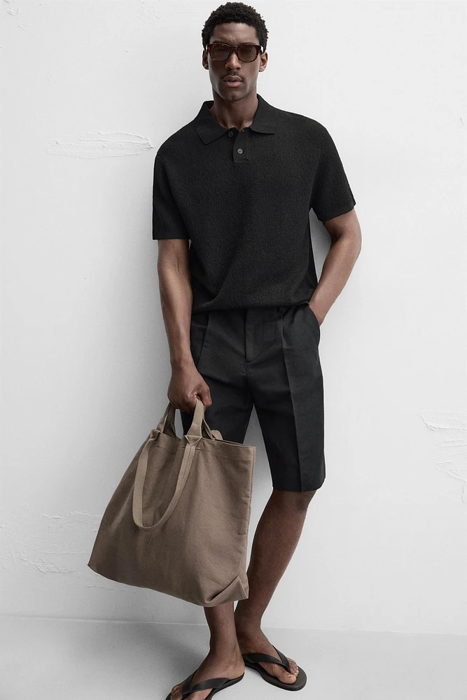 WASHED CANVAS TOTE BAG