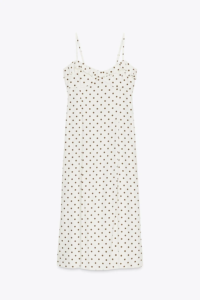 POLKA DOT MIDI DRESS