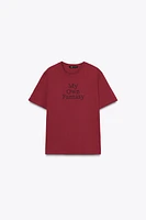 T-SHIRT DÉLAVÉ À INSCRIPTION