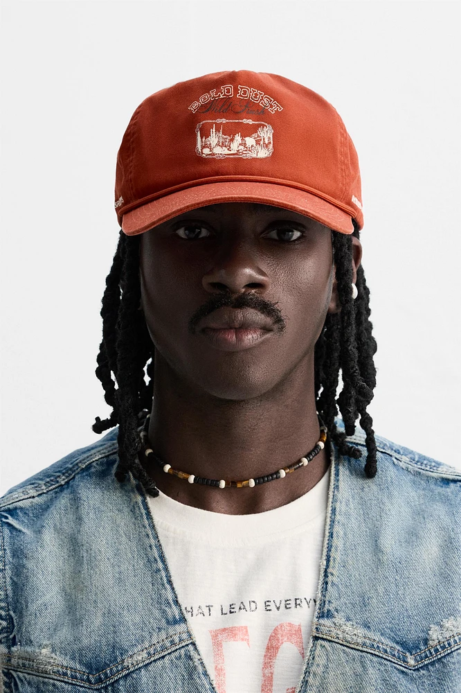 WASHED PRINT CAP