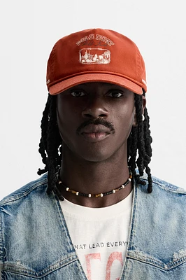 WASHED PRINT CAP