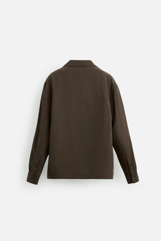 CHEMISE RAYURES MÉLANGE MODAL