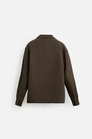 CHEMISE RAYURES MÉLANGE MODAL