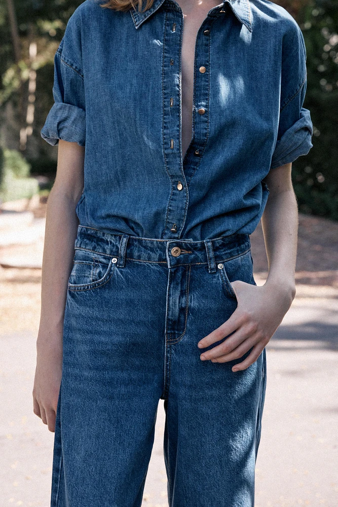 CHEMISE Z1975 EN DENIM AVEC CEINTURE