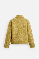 TEXTURED JACQUARD JACKET