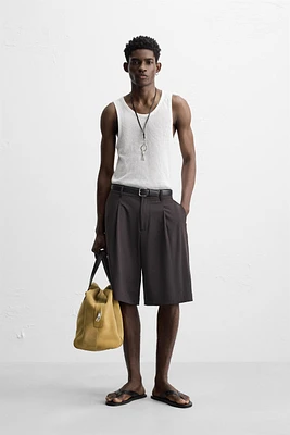 OPEN WEAVE TANK TOP