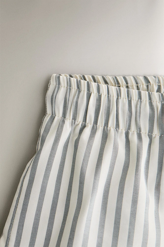 CHILDREN’S STRIPED BEACH SWIMMING TRUNKS