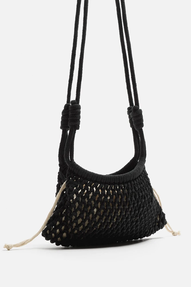 MACRAMÉ CROSSBODY BAG