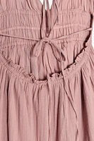 GAUZE MIDI DRESS
