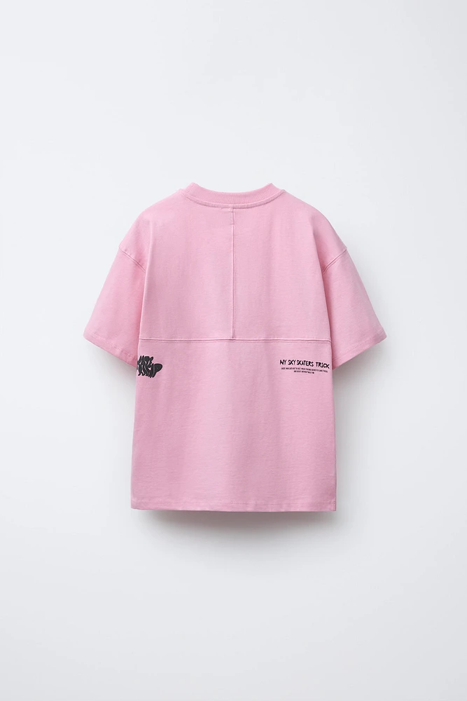 T-SHIRT TEXTE GRAFFITI